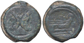 ROMANE REPUBBLICANE - ATILIA - M. Atilius Saranus (148 a.C.) - Asse Cr. 214/2 (AE g. 28,75)
qBB