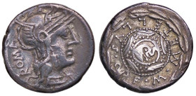 ROMANE REPUBBLICANE - CAECILIA - M. Caecilius Q. f. Q. n. Metellus (127 a.C.) - Denario B. 28; Cr. 263/1 (AG g. 3,78)
BB