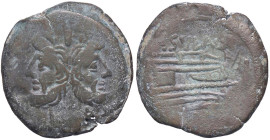 ROMANE REPUBBLICANE - CORNELIA - P. Cornelius Sulla (151 a.C.) - Asse Cr. 205/2; Syd. 387 (AE g. 21,99)
meglio di MB