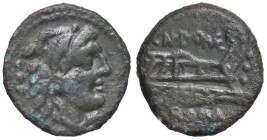 ROMANE REPUBBLICANE - DOMITIA - Cn. Domitius Ahenobarbus (128 a.C.) - Quadrante Cr. 261/4 (AE g. 3,79)
bel BB