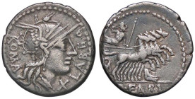 ROMANE REPUBBLICANE - FABIA - Q. Fabius Labeo (124 a.C.) - Denario B. 1; Cr. 273/1 (AG g. 3,74)
bel BB