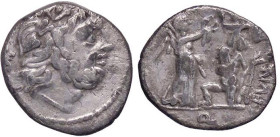 ROMANE REPUBBLICANE - FUNDANIA - C. Fundanius (117-116 a.C.) - Quinario B. 2; Cr. 326/2 (AG g. 1,85)
qBB