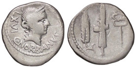 ROMANE REPUBBLICANE - NORBANA - C. Norbanus (83 a.C.) - Denario B. 2; Cr. 357/1b (AG g. 3,67)
qBB