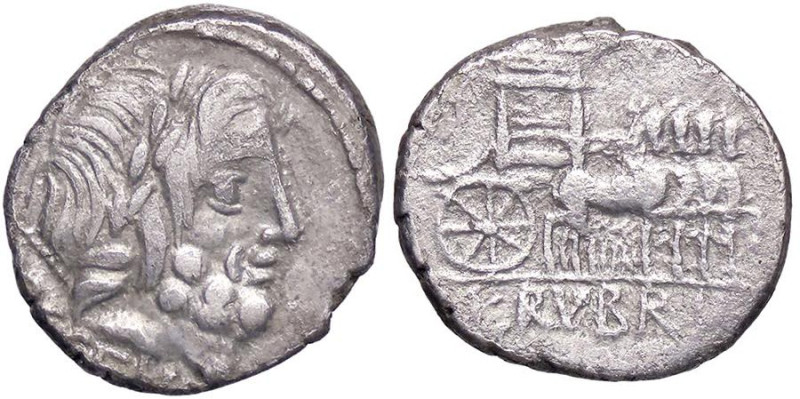 ROMANE REPUBBLICANE - RUBRIA - L. Rubrius Dossenus (87 a.C.) - Denario B. 1; Cr....