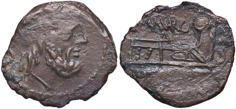 ROMANE REPUBBLICANE - VARGUNTEIA - M. Vargunteius (130 a.C.) - Semisse Cr. 257/2...
