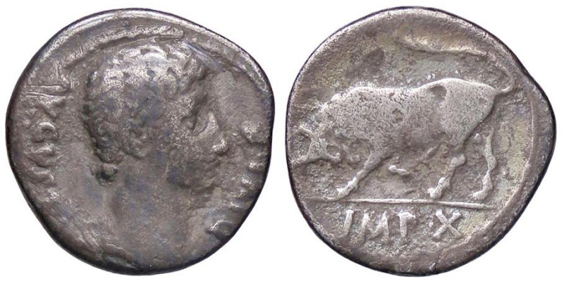 ROMANE IMPERIALI - Augusto (27 a.C.-14 d.C.) - Denario C. 158; RIC 335 (AG g. 3,...