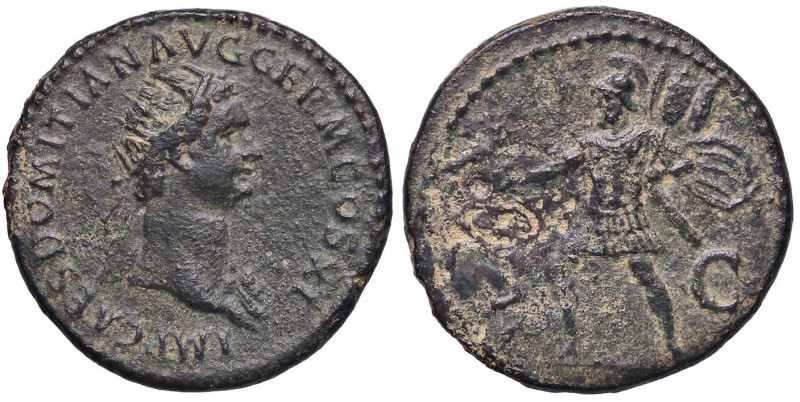 ROMANE IMPERIALI - Domiziano (81-96) - Dupondio C. 427 (AE g. 10,38)
bel BB
