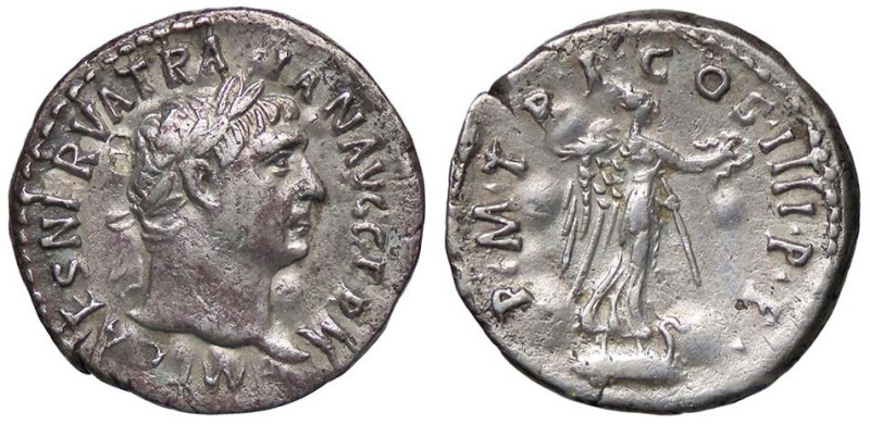 ROMANE IMPERIALI - Traiano (98-117) - Denario (AG g. 3,01)
BB