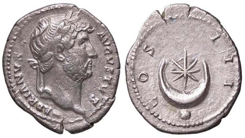 ROMANE IMPERIALI - Adriano (117-138) - Denario C. 461; RIC 201 (AG g. 3,06)
BB+...
