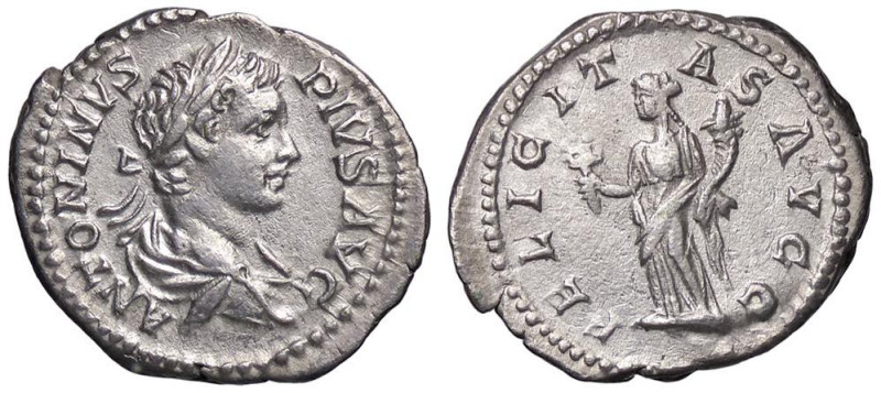 ROMANE IMPERIALI - Caracalla (198-217) - Denario (AG g. 3.30)
BB+/BB