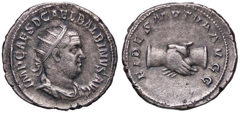 ROMANE IMPERIALI - Balbino (238) - Antoniniano C. 6; RIC 11 (AG g. 4,74)
BB+