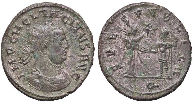 ROMANE IMPERIALI - Tacito (275-276) - Antoniniano C. 137/8 (MI g. 3,57)
BB+/SPL