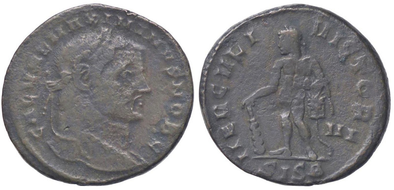 ROMANE IMPERIALI - Massimiano Ercole (286-310) - Follis (MI g. 10,63)R/VICTOR
 ...