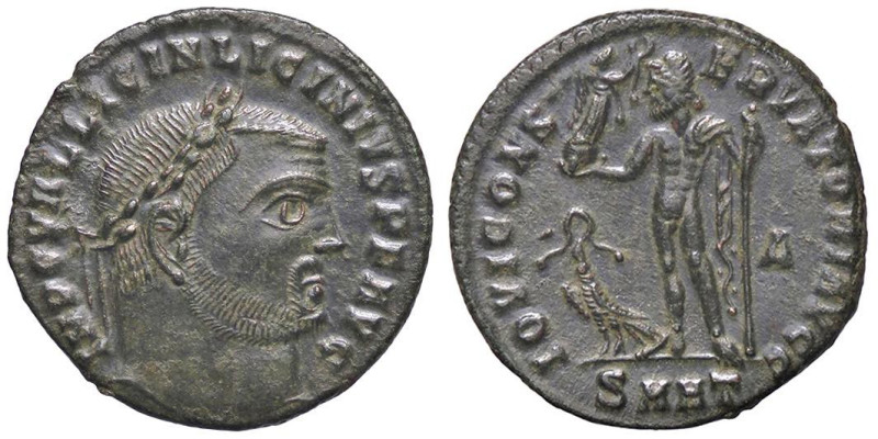 ROMANE IMPERIALI - Licinio I (308-324) - Follis ridotto (Heraclea) (MI g. 3,53)...