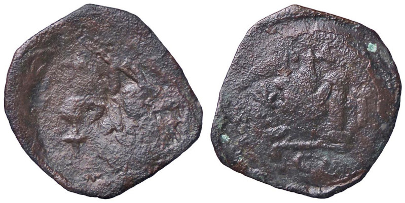 BIZANTINE - Filippico Bardanes (711-713) - Follis Sphar 238; Sear 1460A (AE g. 2...