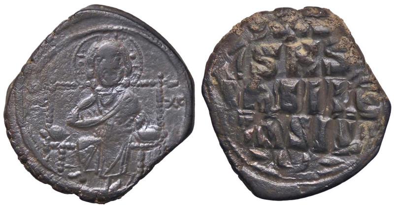 BIZANTINE - Costantino IX (1042-1055) - Follis (attribuito) Sear 1836 (AE g. 10,...