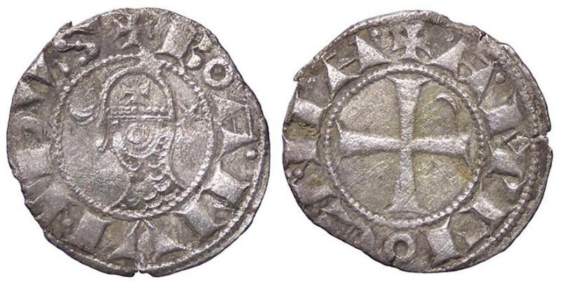 LE CROCIATE - ANTIOCHIA - Boemondo III (1149-1201) - Denaro Metcalf 379/80 (AG g...