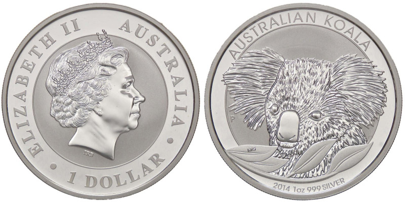 ESTERE - AUSTRALIA - Elisabetta II (1952-2022) - Dollaro 2014 - Koala AG
FS