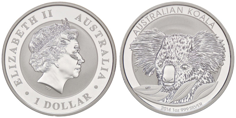 ESTERE - AUSTRALIA - Elisabetta II (1952-2022) - Dollaro 2014 - Koala AG
FS