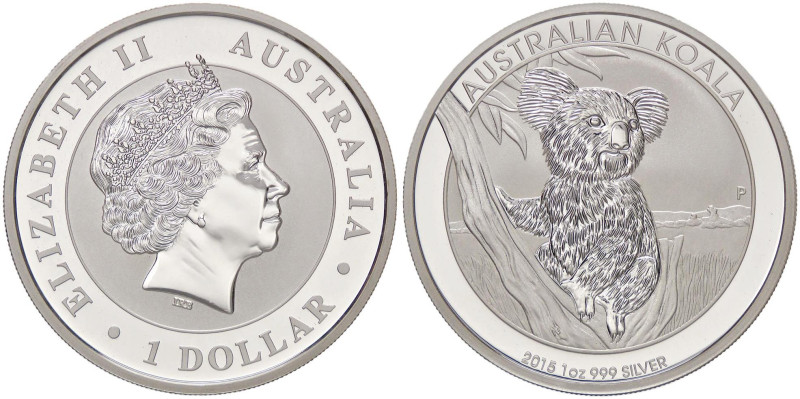 ESTERE - AUSTRALIA - Elisabetta II (1952-2022) - Dollaro 2015 - Koala AG
FS