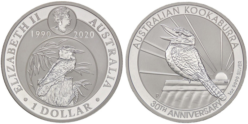 ESTERE - AUSTRALIA - Elisabetta II (1952-2022) - Dollaro 2020 - Kookaburra Kr. 1...