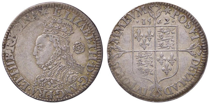 ESTERE - GRAN BRETAGNA - Elisabetta I (1558-1603) - 6 Pence 1562 Spink 2595 R (A...