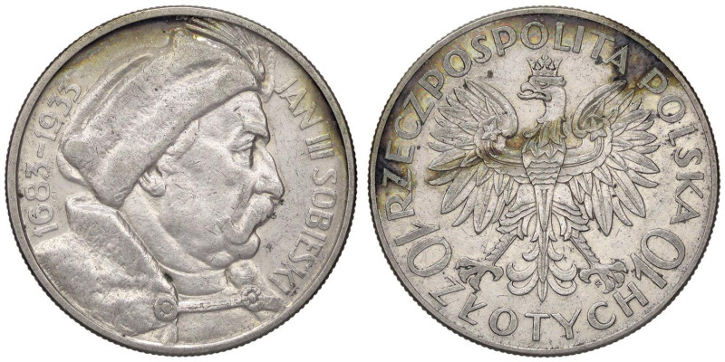 ESTERE - POLONIA - Repubblica (1919-1939) - 10 Zloty 1933 - Vittoria sui turchi ...