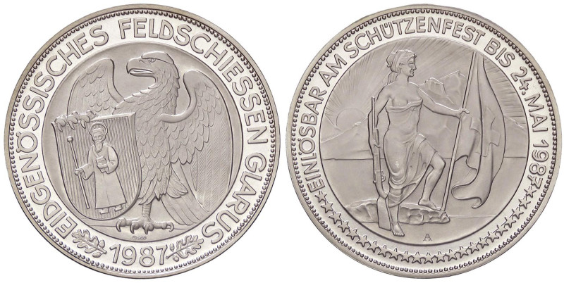 ESTERE - SVIZZERA - Confederazione - 50 Franchi 1987 - Glarus Kr. S28 AG
FS