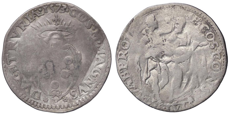 ZECCHE ITALIANE - FIRENZE - Cosimo I (1536-1574) - Giulio 1573 CNI 314/317; MIR ...