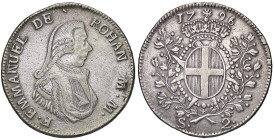 ZECCHE ITALIANE - MALTA - Fra Emmanuel de Rohan (1775-1797) - 2 Scudi 1796 Restelli 32 AG Da montatura
 Da montatura
MB-BB