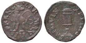 ZECCHE ITALIANE - MANTOVA - Francesco II (1484-1519) - Quattrino CNI 139/169; MIR 435 (CU g. 1,9)
BB+