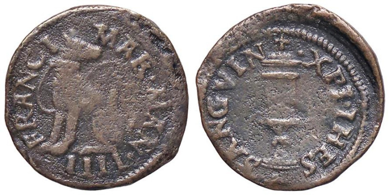 ZECCHE ITALIANE - MANTOVA - Francesco II (1484-1519) - Quattrino CNI 139/169; MI...