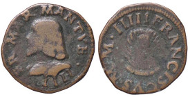 ZECCHE ITALIANE - MANTOVA - Francesco II (1484-1519) - Quattrino CNI 193/241; MIR 437 (CU g. 1,73)
qBB