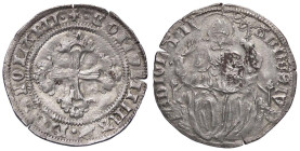 ZECCHE ITALIANE - MILANO - Seconda Repubblica (1447-1450) - Grosso Crippa 2; MIR 167 (AG g. 2,22) Lieve incrostazione al R/
 Lieve incrostazione al R...