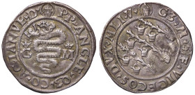 ZECCHE ITALIANE - MILANO - Galeazzo Maria Sforza (1466-1476) - Grosso da 5 soldi Crippa 10; MIR 204 (AG g. 2,87)
qSPL