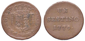 ZECCHE ITALIANE - MILANO - Maria Teresa d'Asburgo (1740-1780) - Sestino 1779 CNI 134; Mont. 40 R CU
qBB