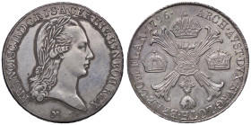 ZECCHE ITALIANE - MILANO - Francesco II d'Asburgo - Lorena (1792-1800) - Crocione 1796 CNI 18; Mont. 165 AG Lievi ritocchi al D/
 Lievi ritocchi al D...