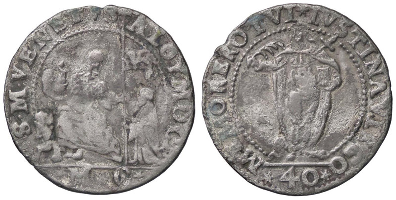 ZECCHE ITALIANE - VENEZIA - Alvise I Mocenigo (1570-1577) - 40 Soldi Pao. 7 (AG ...