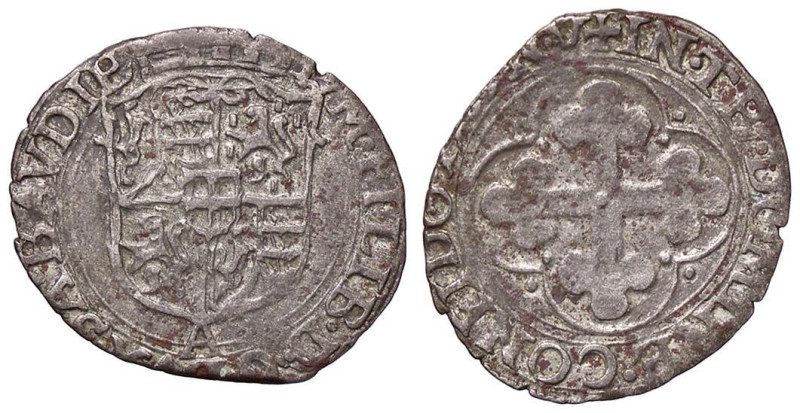 SAVOIA - Emanuele Filiberto (1553-1580) - Soldo MIR 534 NC (MI g. 1,47)II tipo
...