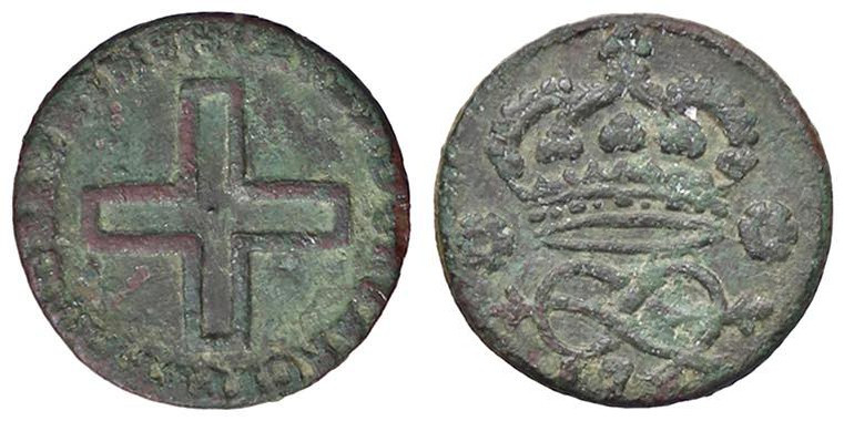 SAVOIA - Carlo Emanuele III (1730-1773) - 2 Denari 174? MI Ultima cifra della da...