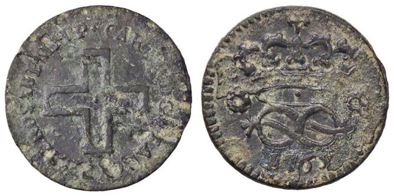 SAVOIA - Carlo Emanuele III (1730-1773) - 2 Denari 1765 Mont. 232 CU
qBB