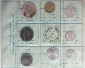 REPUBBLICA ITALIANA - Repubblica Italiana (monetazione in lire) (1946-2001) - Serie zecca 1968 Mont. 1 R In confezione - 8 valori
 In confezione - 8 ...