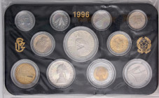 REPUBBLICA ITALIANA - Repubblica Italiana (monetazione in lire) (1946-2001) - Serie zecca 1994 Mont. 31 11 valori Senza confezione esterna
 11 valori...