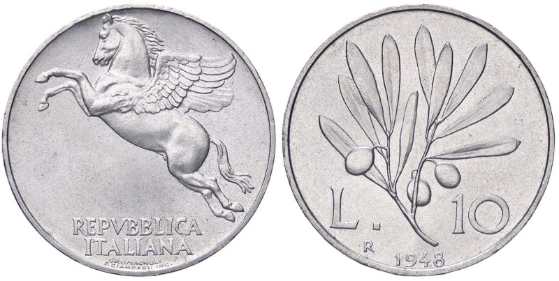 REPUBBLICA ITALIANA - Repubblica Italiana (monetazione in lire) (1946-2001) - 10...
