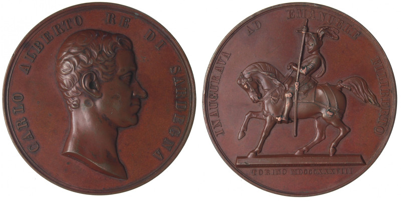 MEDAGLIE - SAVOIA - Carlo Alberto (1831-1849) - Medaglia 1838 - Inaugurazione de...