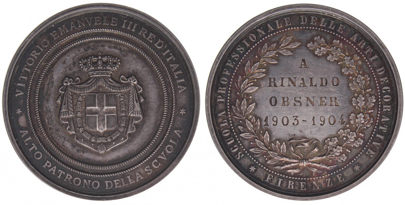 MEDAGLIE - SAVOIA - Vittorio Emanuele III (1900-1943) - Medaglia 1904 - Firenze,...