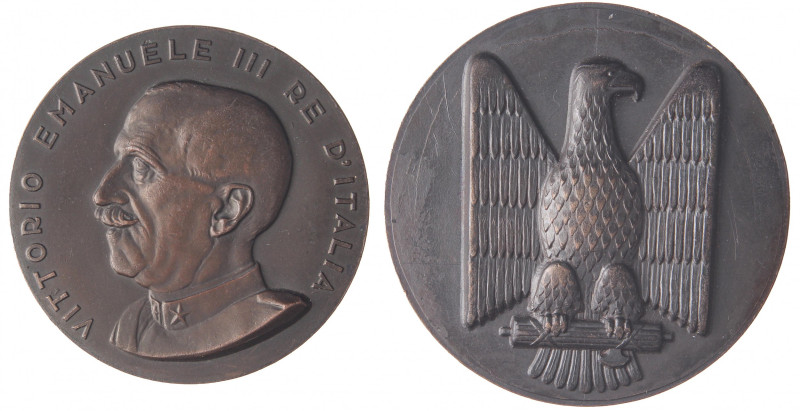 MEDAGLIE - SAVOIA - Vittorio Emanuele III (1900-1943) - Medaglia AE Ø 60In scato...