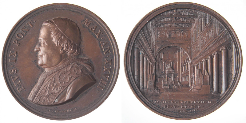 MEDAGLIE - PAPALI - Pio IX (1866-1870) - Medaglia A. XXVIII Mont. 92 AE
qFDC