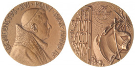 MEDAGLIE - PAPALI - Benedetto XVI (2005-2013) - Medaglia A. IV Mont. 4 AE
FDC
