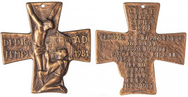 MEDAGLIE - CITTA' - Carpi - Croce 1981 - Tempio di San Francesco AE mm 60x62 Foro
 mm 60x62 - Foro
qFDC
